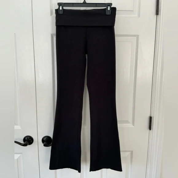 SKIMS Cotton Jersey Foldover Pant | Soot | Size S - Picture 5 of 7